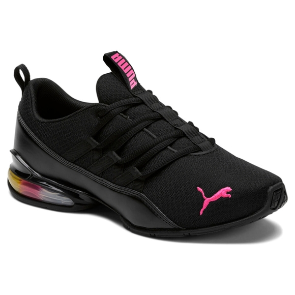 Under Armour Shoes - ❤️NIB❤️ PUMA RIAZ PROWL RAINBOW ATHLETIC SHOES Black/Luminous Pink Size 6.5